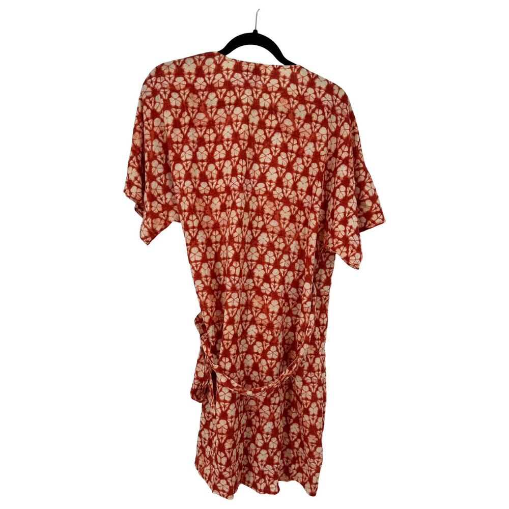 Faherty Willow Wrap dress red size Medium M - Picture 5 of 8